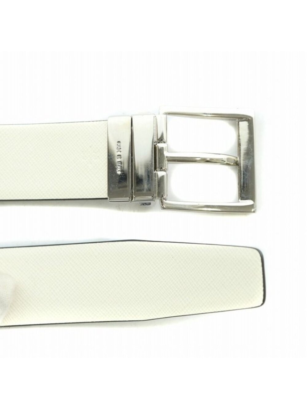 Prada Belt Leather Logo Black BB - Picture 4 of 6